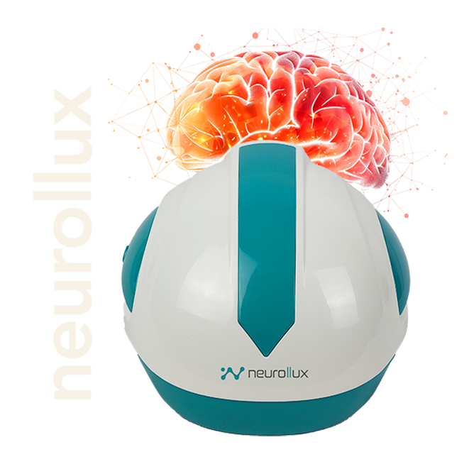 Capacete Neurollux com representa��o de c�rebro