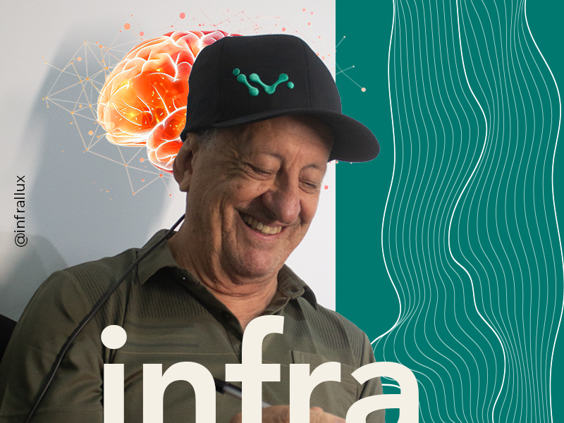 Imagem idoso usando Boné Infrallux